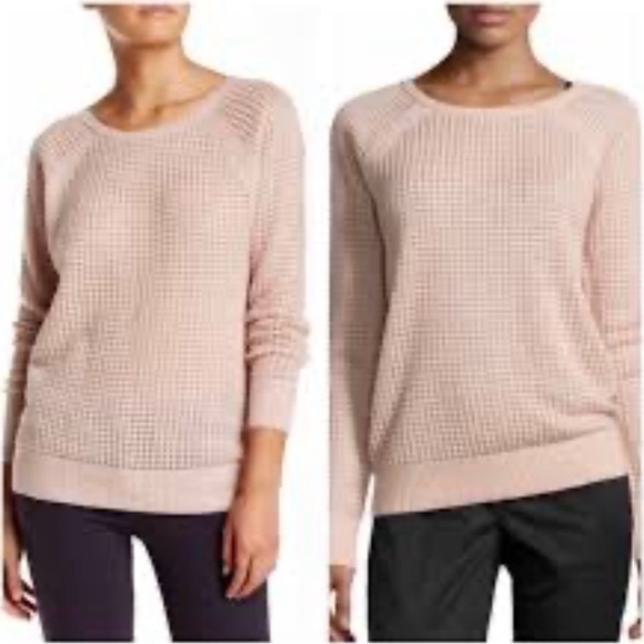 Vince Waffle-knit Pull Over Cashmere Blend Sweater - Picture 2 of 14